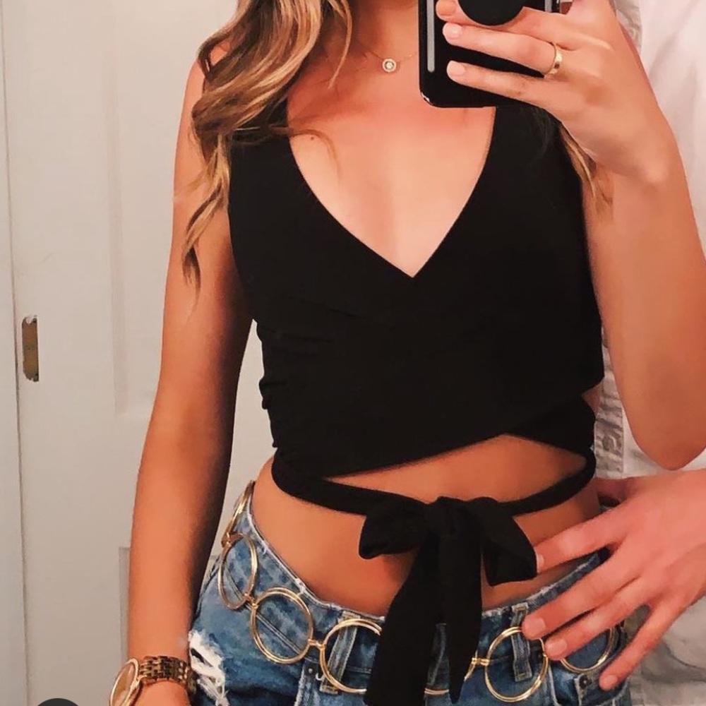 SHOW ME YOUR MUMU WRAP TOP